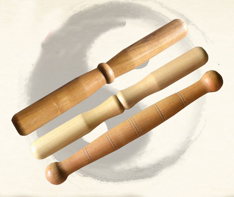 De Madera de regla de Tai Chi artes marciales Barra para entrenamiento de kung Fu barra de salud, regla de madera palo 40cm * 4cm