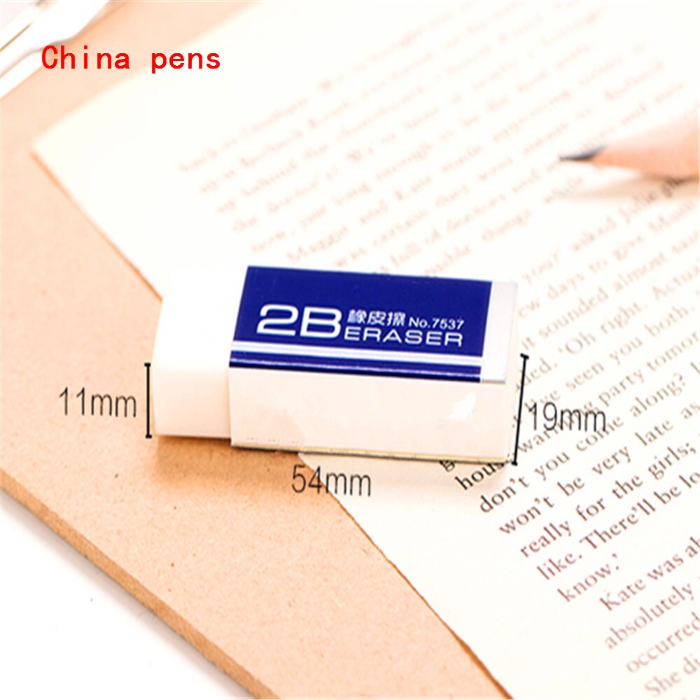 Bonne 1 pièces blanc pur 2B gomme crayons étudiant école fournitures de bureau gomme très frotter propre