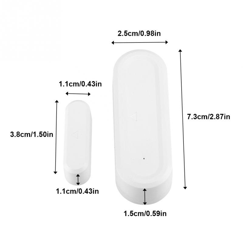 Magnetic Contact Wireless Sensor 433MHz Door Anti-theft Alarm Alert System for Home Window Door Garage Alarm Security