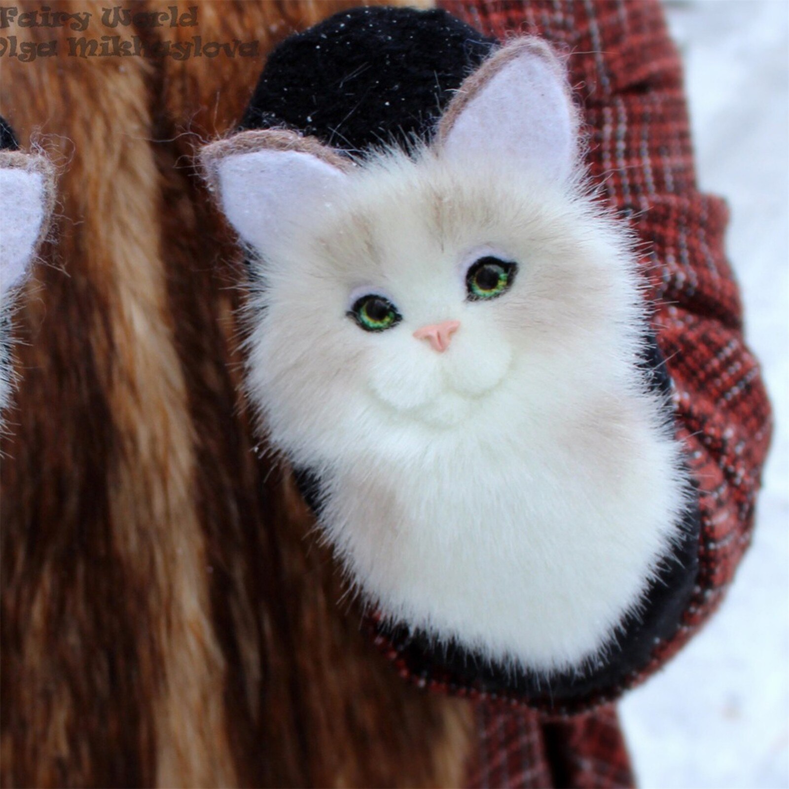 Guantes con estampado de animales para mujer, manoplas con estampado de animales, accesorios de terciopelo, para correr, a prueba de frío, para invierno, 40