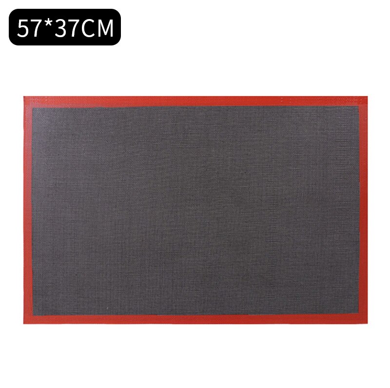 NonStick Silicone Mat Pastry Puff Perforated Liner Pad Macaron Cookie Bread Mold Bakeware Oven Sheet For Baking Tools: 37x57cm