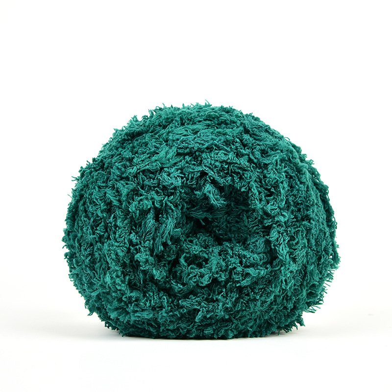 Coral Fleece Yarn Soft Braided Yarn Hand Woven Scarf Thick Baby Toddler Wool Knitting Special Price Crochet Thread: Light Grey