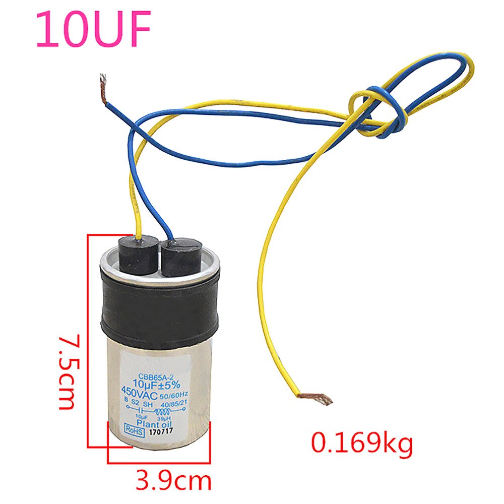 For Washing Machine Repair Part staring capacitor 10UF 12UF 13UF 15UF starting capacitors