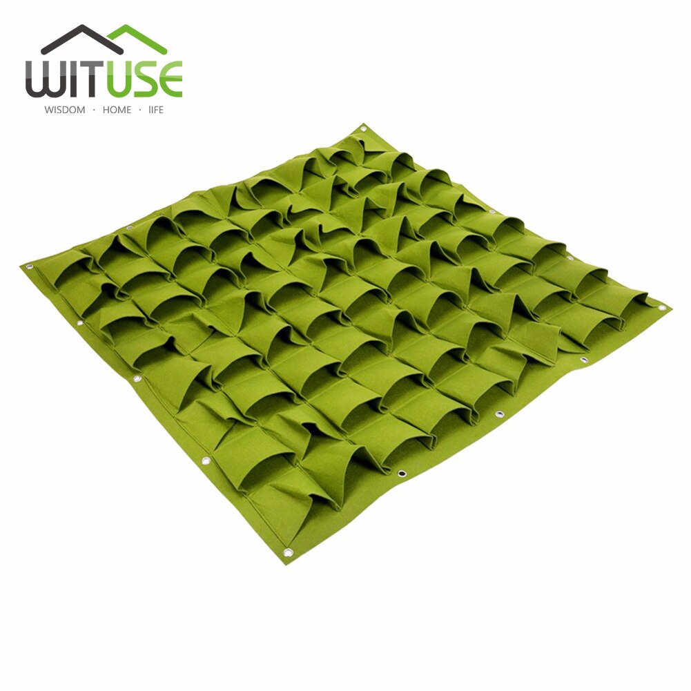 36 72 Pockets Planting Bags Pot Black Hanging Vertical Wall Garden Planter Flower Home Indoor Outdoor Balcony Gardening pocket: EQF300