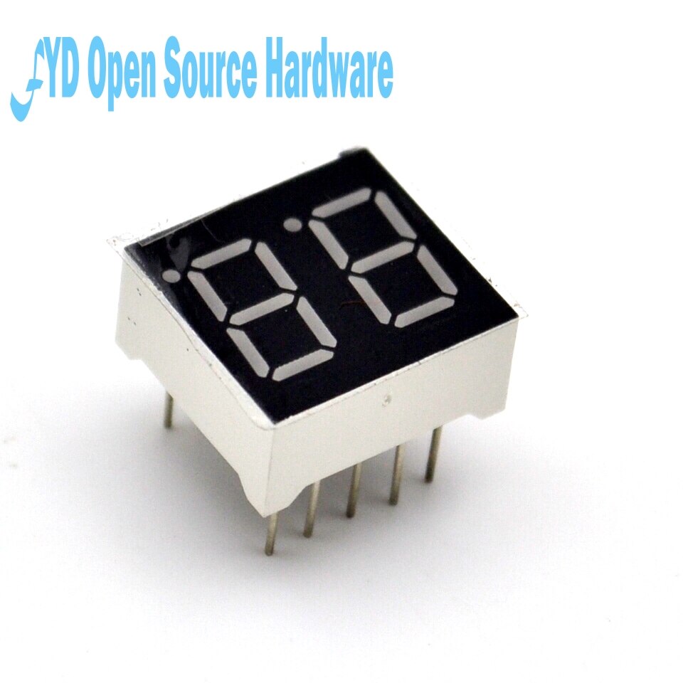 50pcs 2bit 2 bit Common Cathode Digital Tube 0.56" 0.56in. Red LED Digit 7 Segment