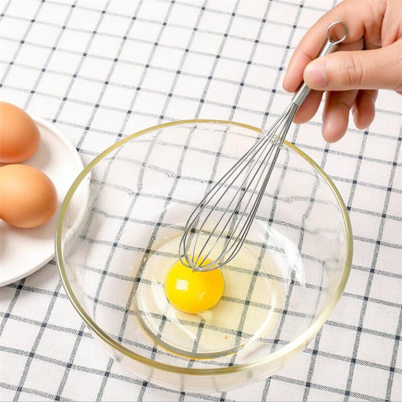 18X4Cm Rvs Eiklopper Hand Whisk Mixer Keuken Gereedschappen Boter Blender Hand Ei Mixer Koken Foamer wisk Koken Blender