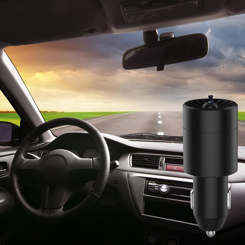 Purificador de aire portátil para coche, minipurificador de aire de 12V, ionizador de iones negativos
