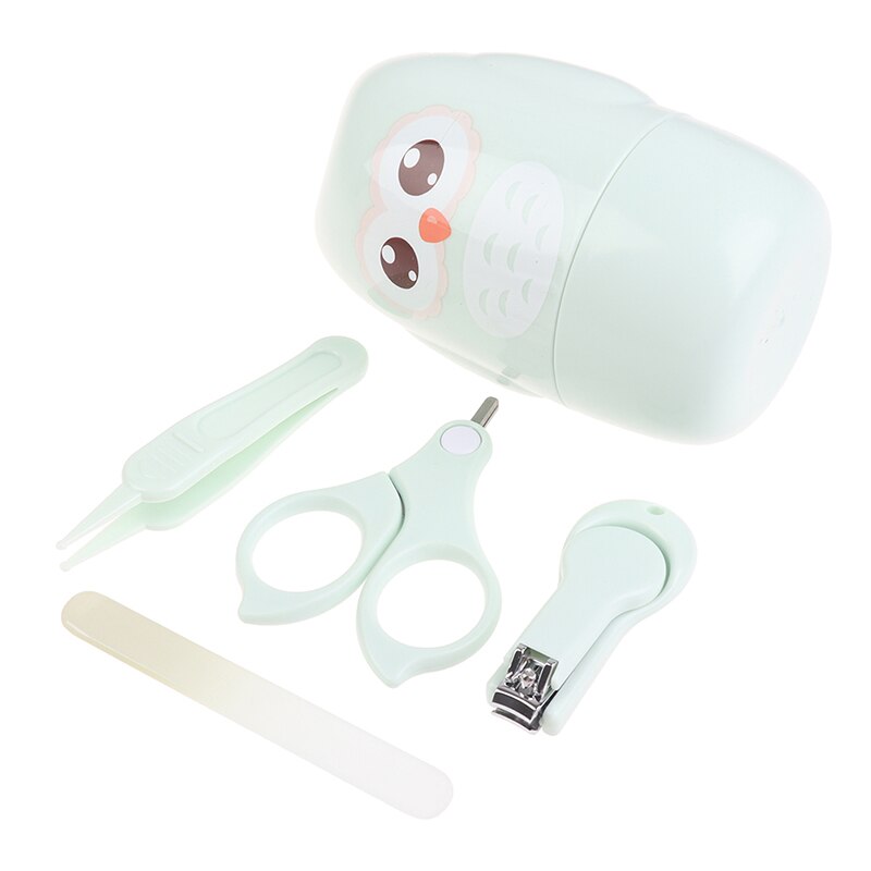 Animal Owl Shape Baby Nail Trimmer Set Nail Care Kit Kid Safe Portable Nail Scissors File Tweezer