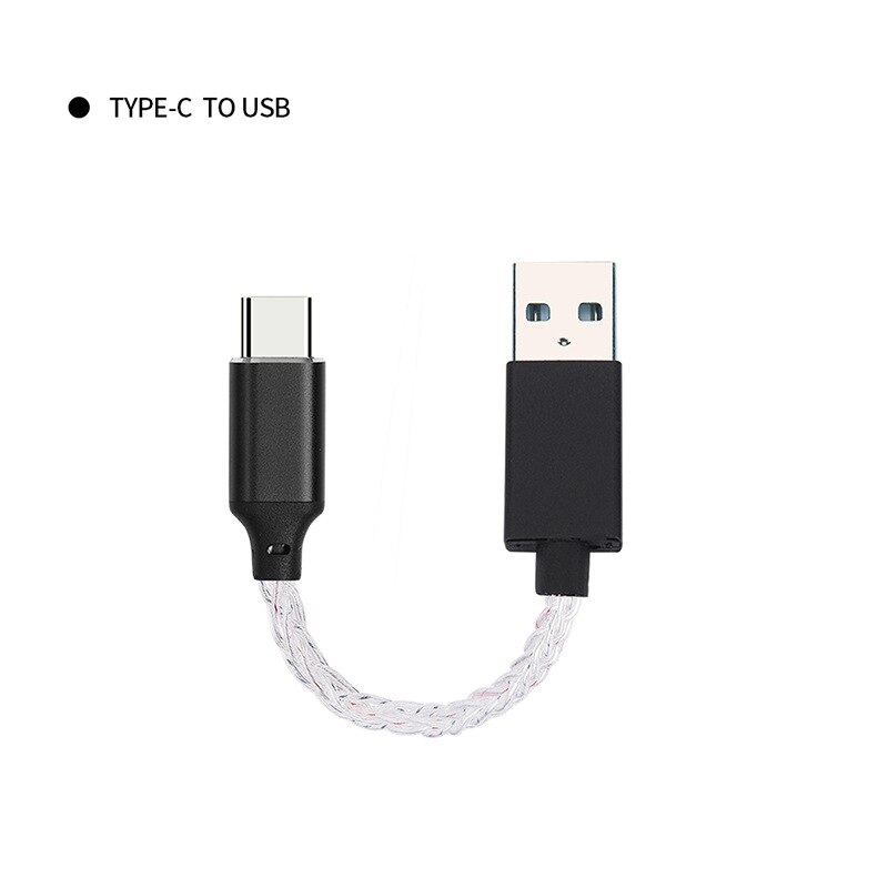 Câble Lightning vers type-c DAC OTG, 8 cœurs, en cuivre monocristallin, Micro USB pour iPhone 12 Pro Max 11 X Android,: C USB-TC