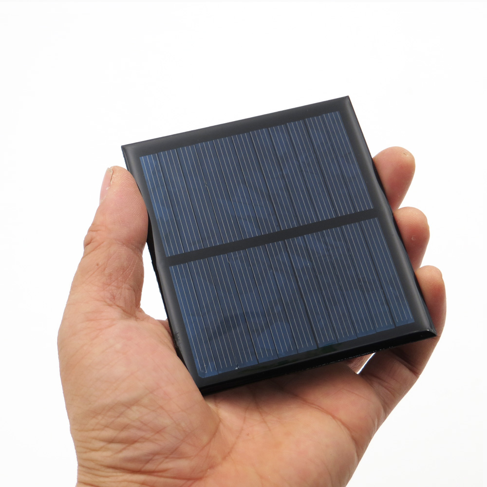 5.5v 160ma 0.88 watt 0.8w solcellepanel standard epoxy polykrystallinsk silicium diy batteri opladningsmodul mini solcelle legetøj