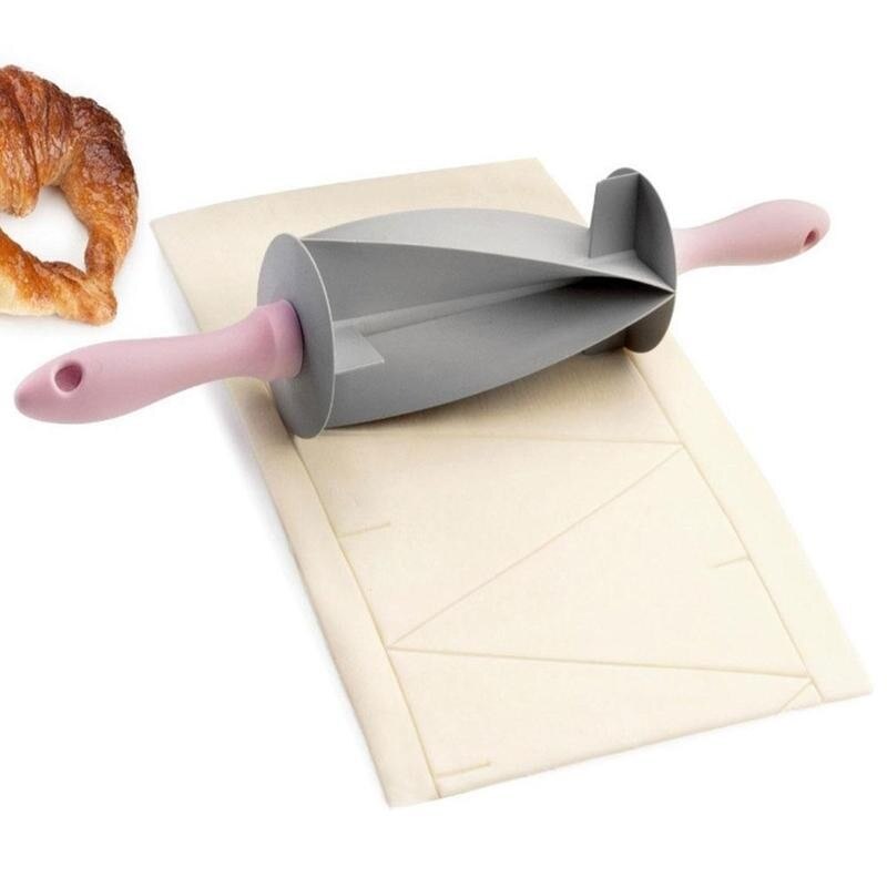 Adjustable Blade Roller Pin Croissant Cutter Multi-function Bread Slicer Set Stainless Steel Croissant Bread Dough Cutter 1PC