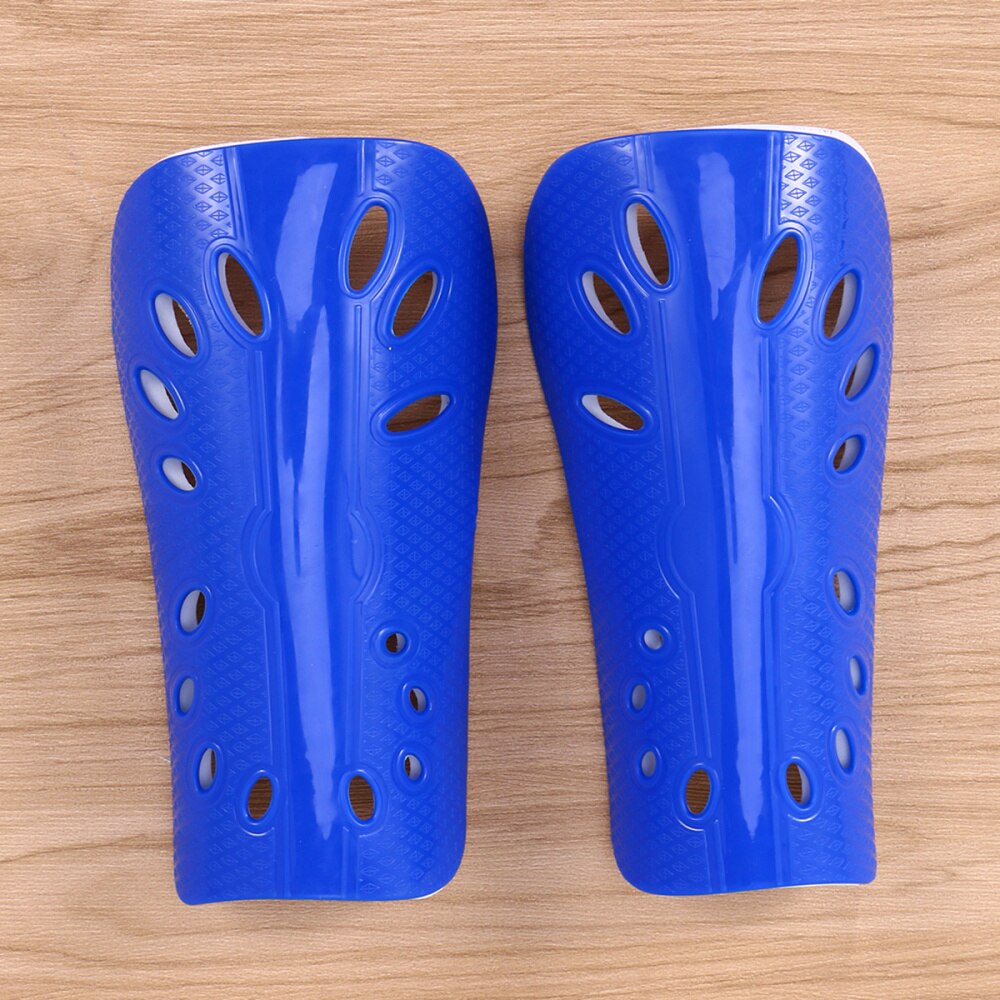 1 par leve respirável adulto bezerro equipamentos de proteção de equipamento de futebol para homem (branco): Blue