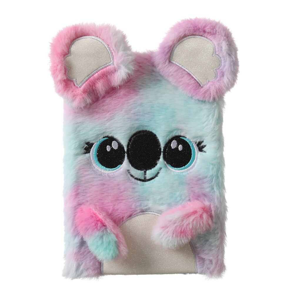 Cute Fur Rabbit Notebook For Kids A5 Diary Notepad Plush Agenda Planner Children Line Daily Note Book School Shetchbook: kola