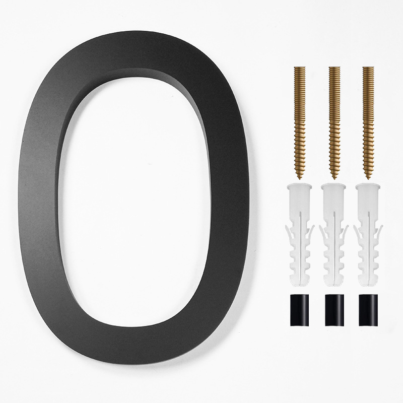 1PC Floating House Number,Modern Letters Door Alphabet,Home Outdoor Black 3D Numbers Address Door Number Plaques for Wall: Burgundy