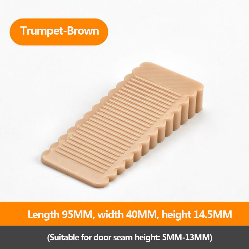 1 Uds parada de puerta de seguridad de silicona anti-skid a prueba de viento puerta/puerta de la puerta trasera de Anti-colisión para: Brown