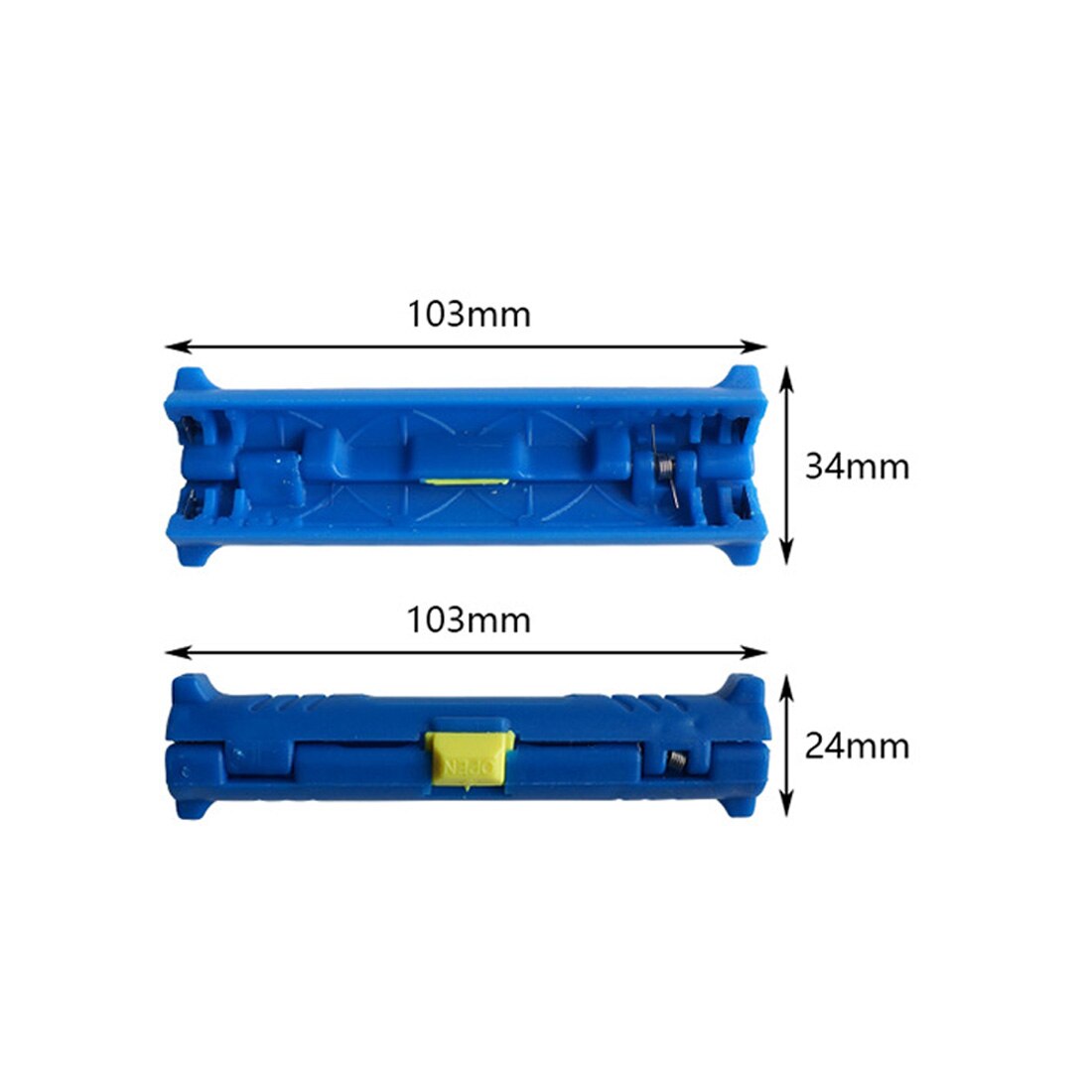 Multi-function Electric Wire Stripper Pen Rotary Coaxial Wire Cord Cutter Pen Stripping Machine Pliers Tool for Cable Puller: Blue