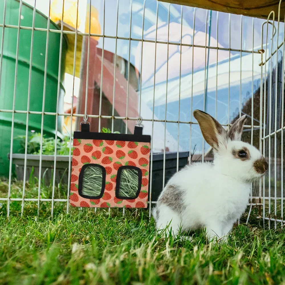 Hooizak Hangende Zakje Feeder Houder Voeding Dispenser Container Voor Konijn Cavia Kleine Dieren Huisdier Konijn Kooi Accessoires