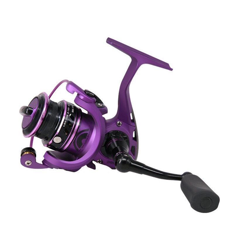 PUMEON Fishing Reel Max Drag 5KG Gear Ratio 5.5:1 5+1BB Lightweight Metal Spool Spinning Reel Saltwater Left/Right Hand Wheels: Default Title