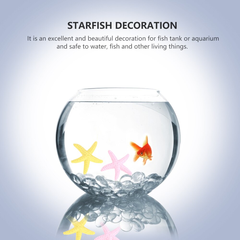18pcs Fish Tank Layout Artificial Sea Star Ornament Resin Craft Aquarium Decor