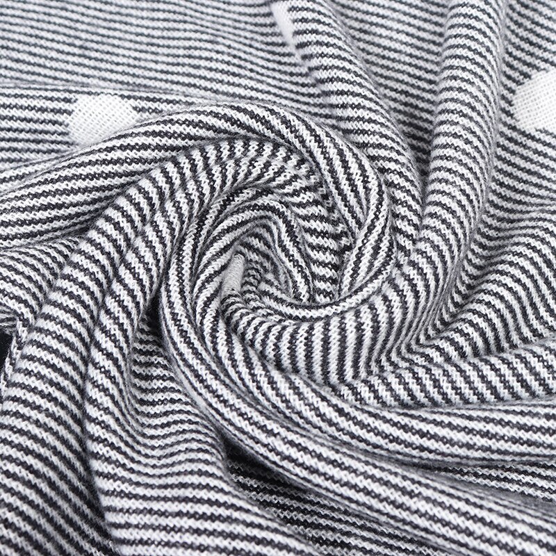 Épaississement couleur unie treillis points doux femmes écharpe cachemire foulards dames châle enveloppement automne hiver pashmina unisexe silencieux