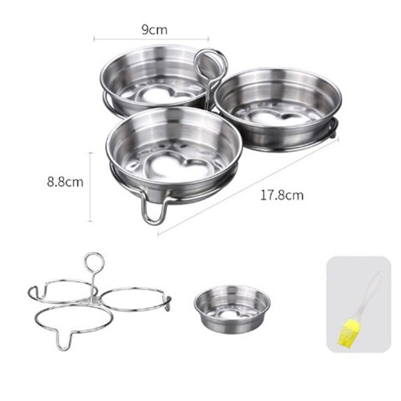 Stainless Steel Egg Poacher Egg Poachers Cooker Boiler Steamer for Home Kitchen Gadget