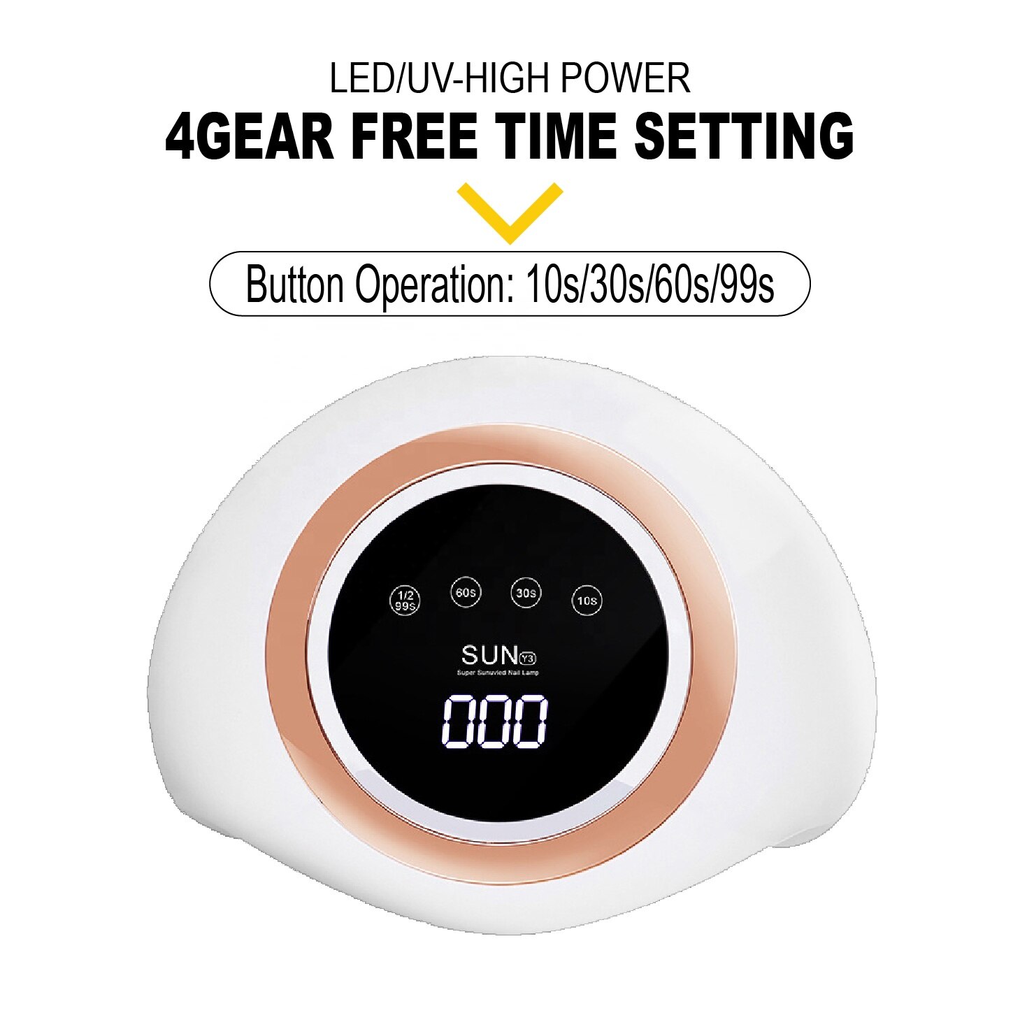 Lámpara UV Led de alta potencia de 120W para secador de uñas, barniz de Gel UV con 60 Led, lámpara para uñas, Gel para manicura y Arte para uñas