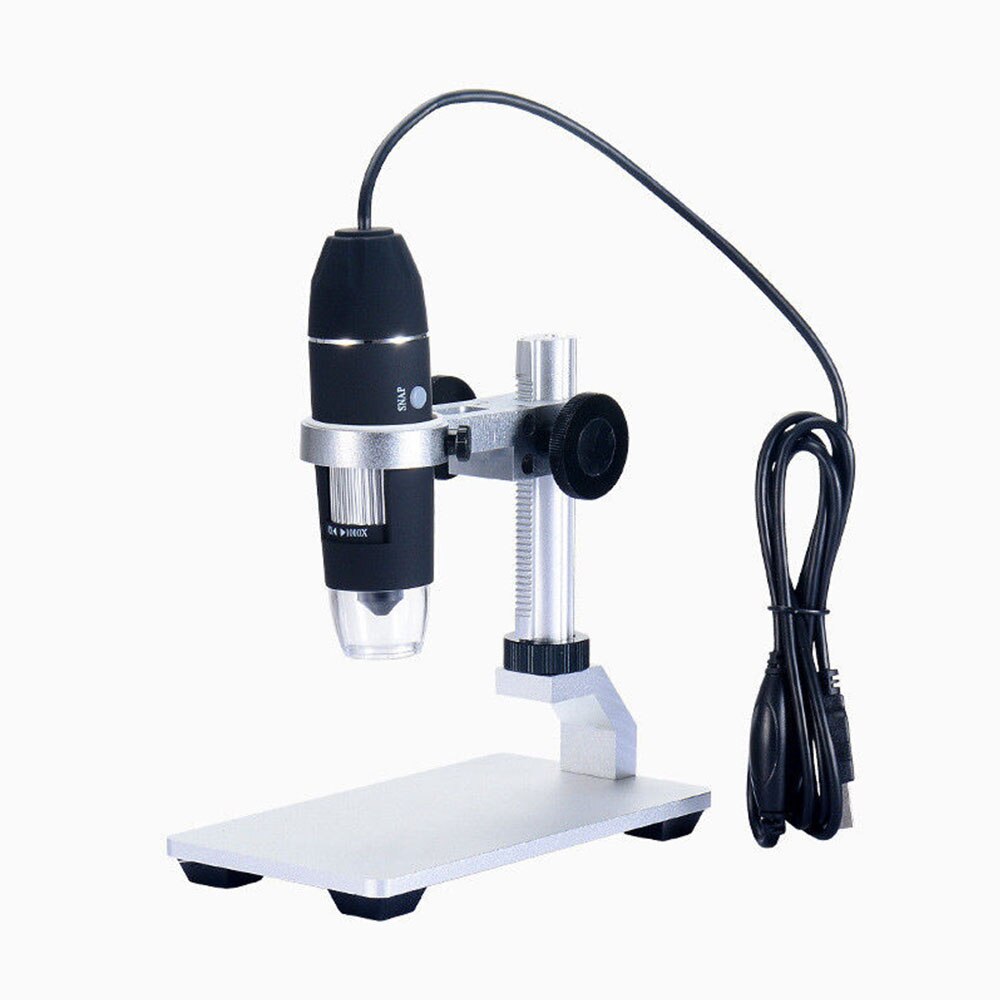 Aluminum Alloy Microscope Stand Universal Adjustable Metal Base Holder For 3.5cm Diameter Digital USB Microscope