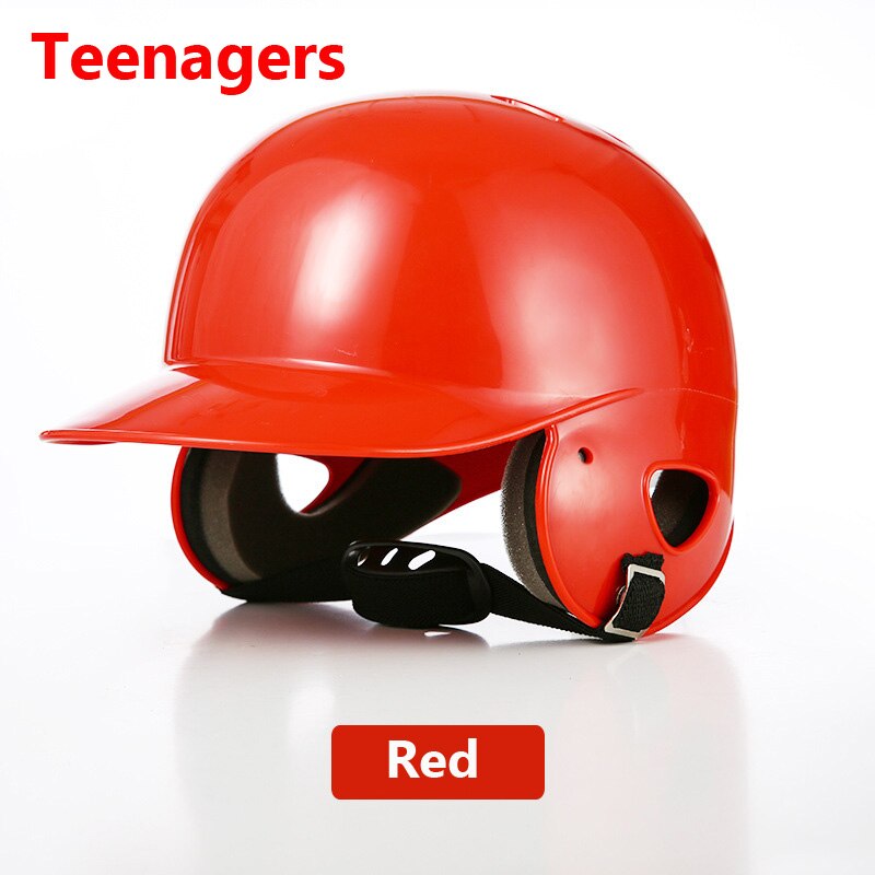 Honkbal Helm Volwassen Kinderen Kids Studenten Softbal Batting Helm Duurzaam Tiener Hoofd-Bescherming Hoed Rijden Helm: Red Teenager