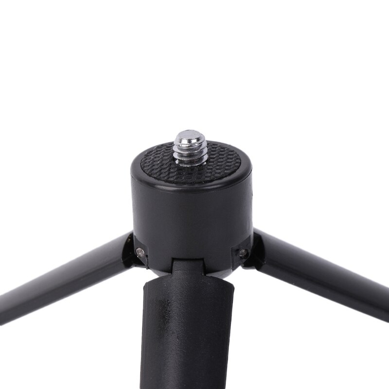 Universal Black Plastic Tripod Cell Phone Camera Rotation Desktop Base Support