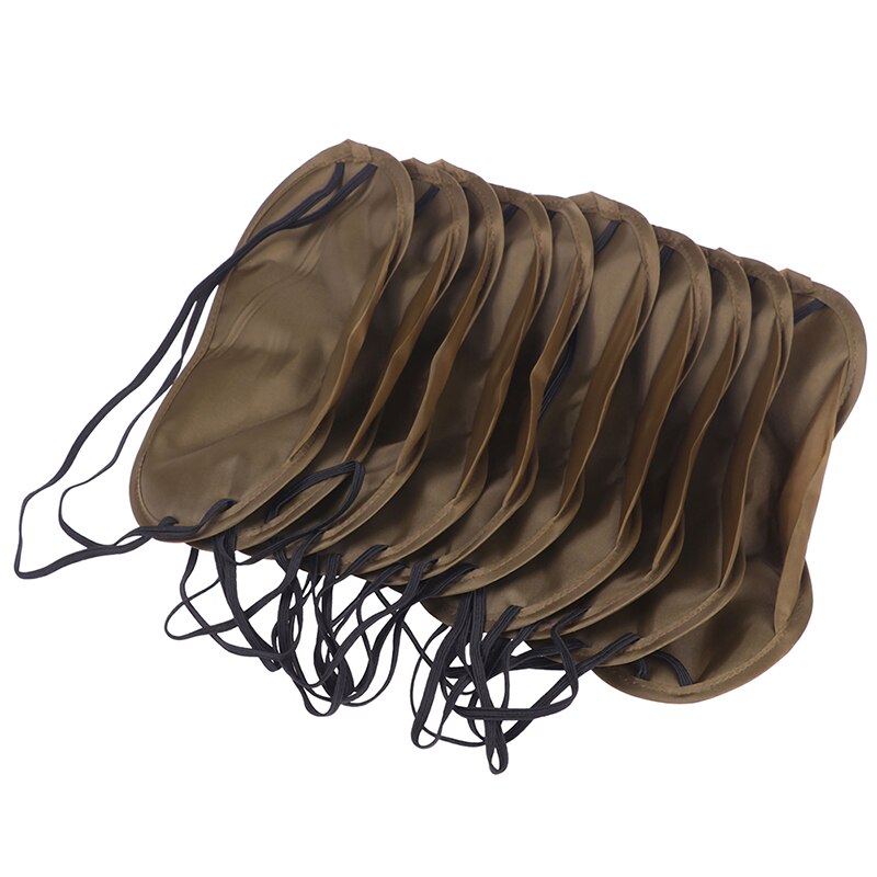 10Pcs Zachte Draagbare Blinddoek Reizen Reizen Slaapmasker Snelle Slapen Oogmasker Eyeshade Cover Schaduw Patch Vrouwen Mannen