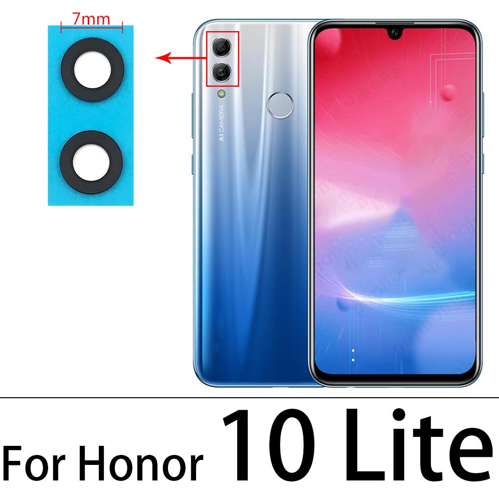 Per Huawei Honor 9X V20 V30 10 10i 20i 10X 20 20S 30S 30 Pro Lite Y9 Macchina Fotografica obiettivo di vetro Posteriore posteriore Della Macchina Fotografica Obiettivo di Vetro con la Colla: Honor 10 Lite