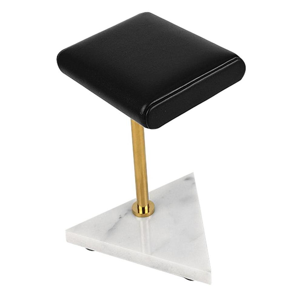 Marmer En Pu Lederen Horloge Houder Stand Opbergdozen Case Horloge Vitrine Sieraden Organisator: StyleB-1