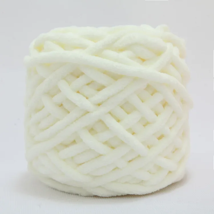 100g/bal Chenille Breigaren Zacht Ijs Strip Lijn Katoenen Garen DIY Wol Garen voor Hand Breien Sjaal dikke Wol: Army Green