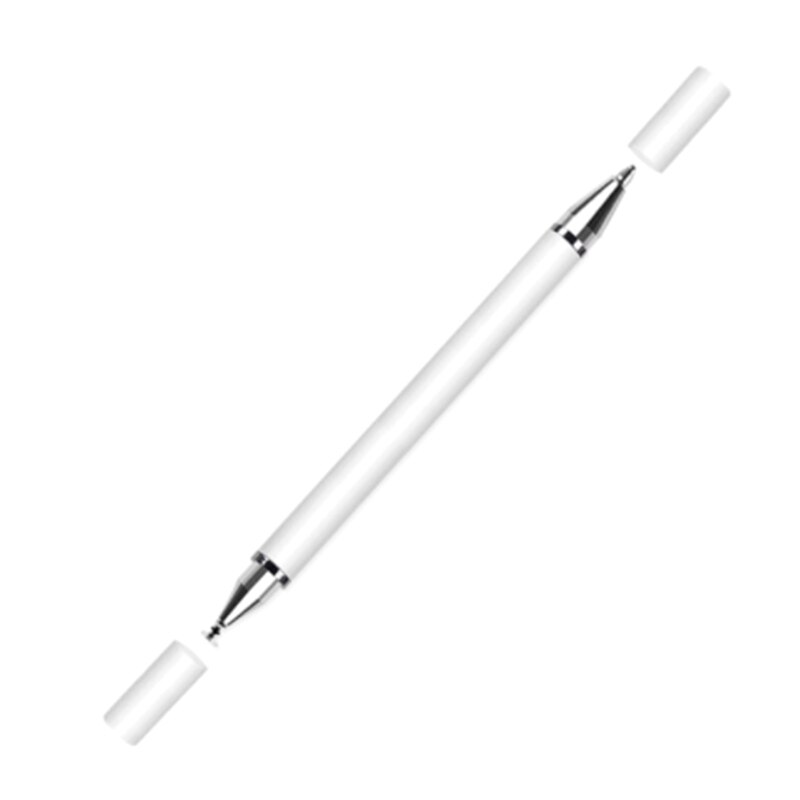 Universal Capacitive Pen Dual Head Soft Nibs Touch Screen Tablets Stylus 2 Heads