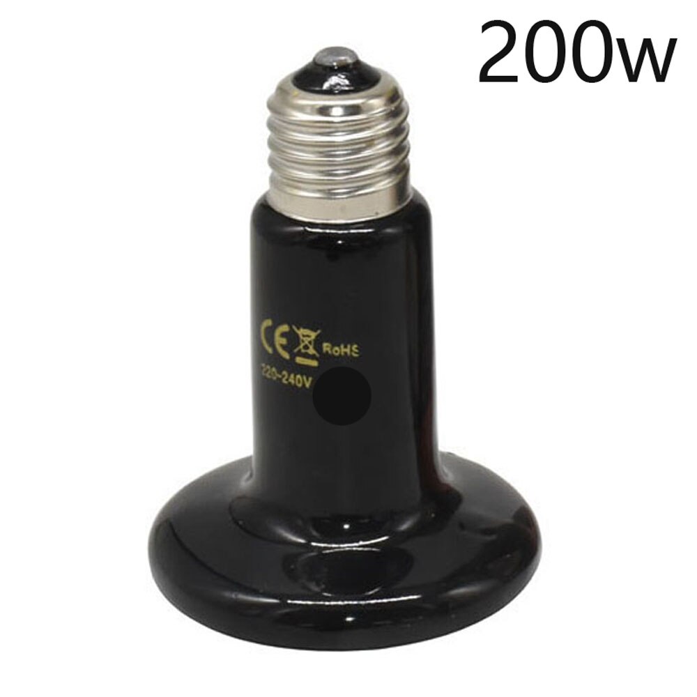 9 Pcs Ceramic 220V heating lamp Chick Tortoises Lizard Spider Pet heat lamp Hedgehog Reptile heater 25W-200W: 200W