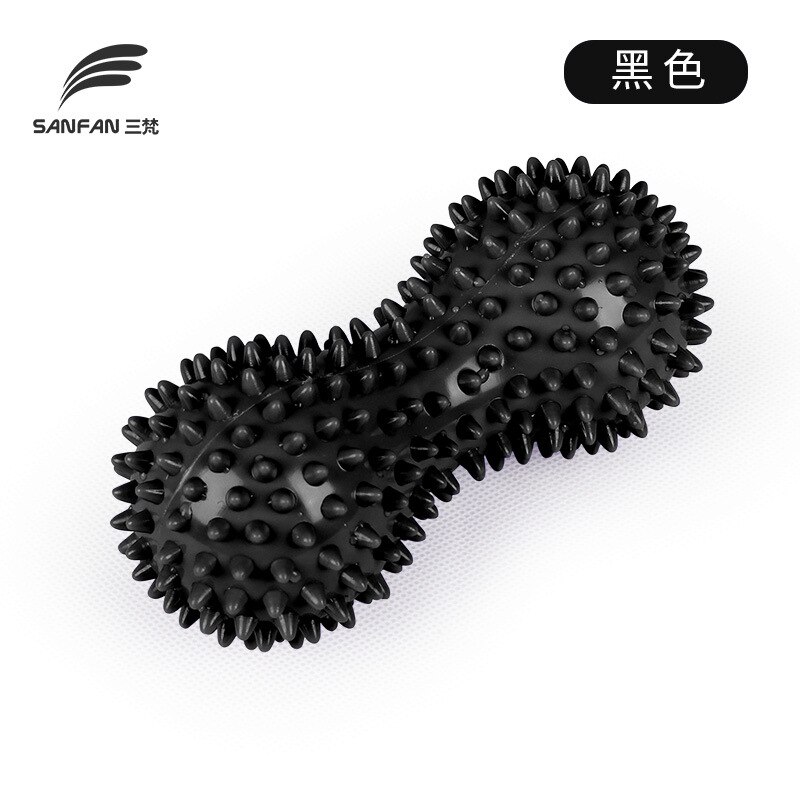 Massaggio Palla di Fitness EPP Mano Suole Hedgehog Sensoriale Portatile Fisioterapia Esercizio Muscolare Relax Trigger Point Terapia: Black peanut