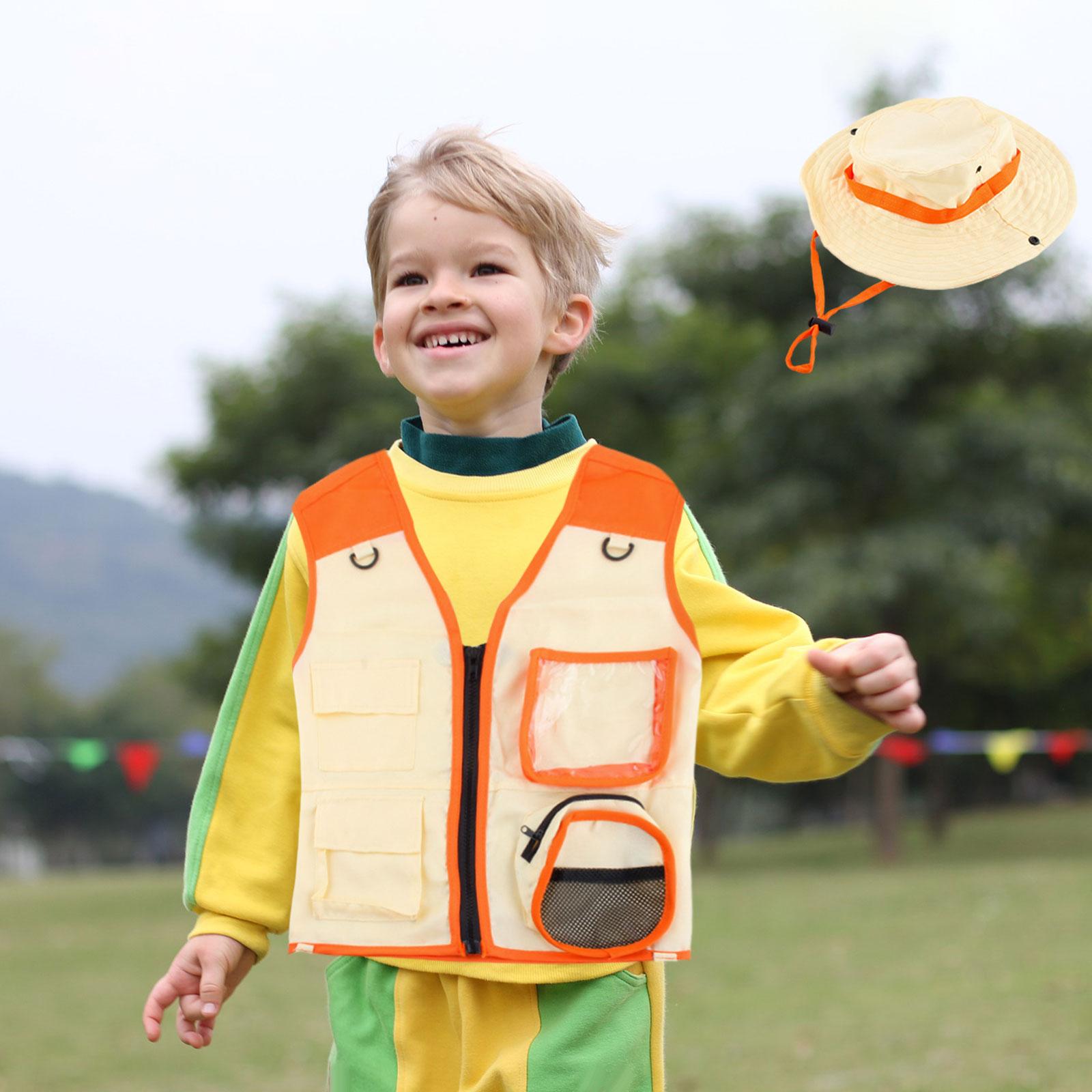 Kids Outdoor Explorer Kit Outdoor Adventure Set for Girls Boys Toddlers: Orange