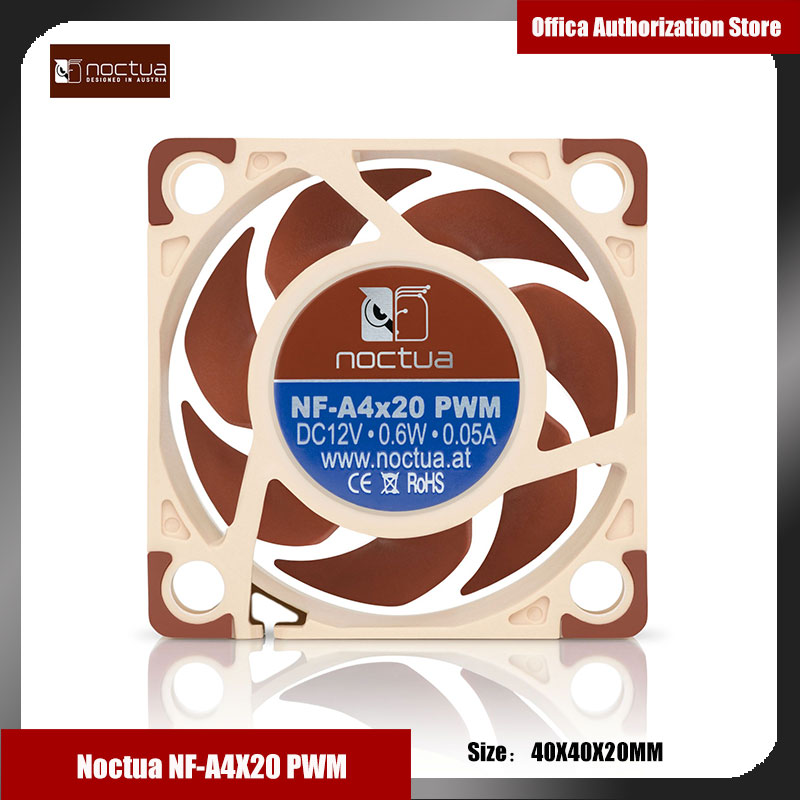 Noctua NF-A4x20 5V 4-Stift-PWM-Lüfter 40x40x20mm Computergehäuselüfter PWM Intelligente Temperaturregelung Ultrakleiner Lüfter: Gold