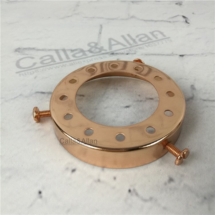 E27 Houder D70mm * H12mm Lampenkap Ring Fitter Ijzeren Schaduw Vaste Cup Vintage DIY Verlichting Schaduw en Socket Aangesloten Houder: Bordeaux
