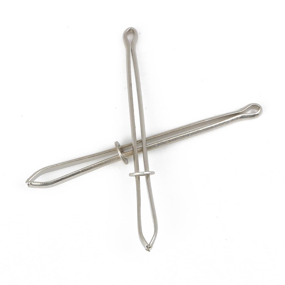 2 stk elastikbånd i rustfrit stål citeret clips iført reb vævning værktøjstaske wrap reb iført sytilbehør