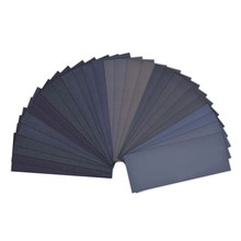 36Pc Wet Dry Sandpaper 120 To 3000 Grit Assortment Abrasive Paper Sheets For Automotive Sanding Wood Furniture Finishing 23*9 cm