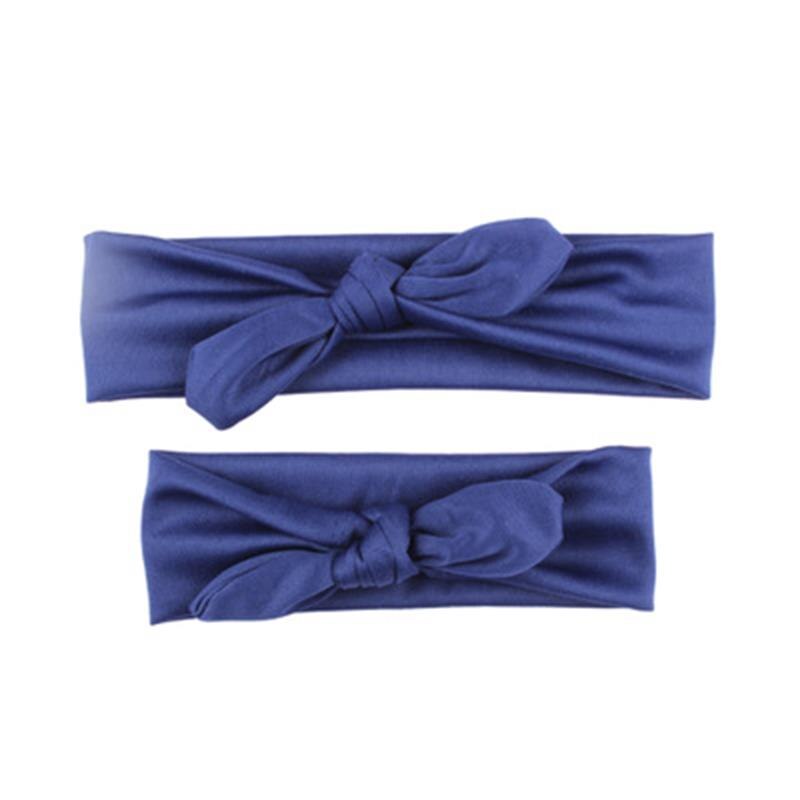 2 stks/set Bow Hoofddeksels Hair Band Haar Accessoires Voor Vrouwen Mom Baby Print Suit Rood Wit Punt Konijnenoren Houder haar