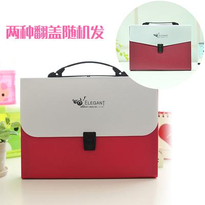 13 layers PP Office and Children Document collection ordner Document carpeta Paperso A4 Bag Folder Pocket: red