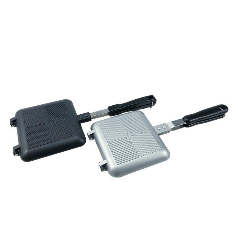 Røykfri stekepanne egnet for gass husholdning sandwich toast form toast brød bakebrett non-stick aluminium flip pannekake panne