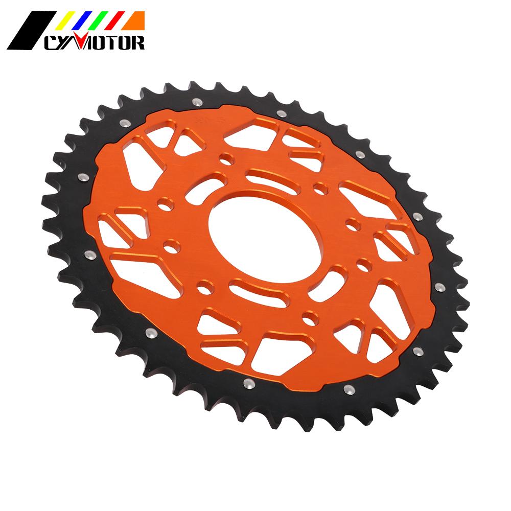 For KTM DUKE125 ABS 125 RC DUKE390 RC390 RC390 RC125 390 Motorcycle Aluminum Composite 45T Rear Chain Sprocket