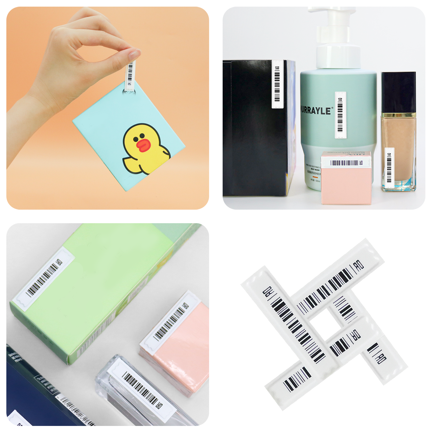 1.080pcs EAS AM etiquetas macias para supermercado anti-roubo 58kHz DR etiqueta adesiva para loja de varejo anti-roubo prevenção de perda de loja