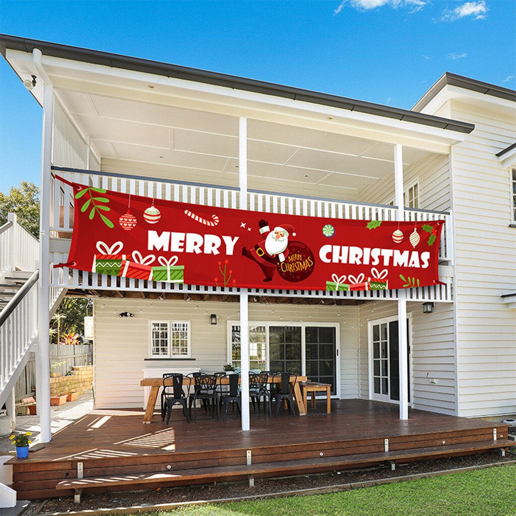Non-woven Christmas Letters Banner Decorative Banner Flag Festival Decoration: B