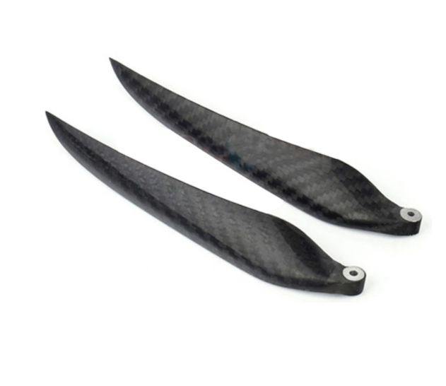 Hélice plegable de fibra de carbono 9,5x5,10x6,11x6,11x8,12x6,13x8,14x8 2 hojas para accesorios de avión RC modelo de ala fija modelo RC: Negro