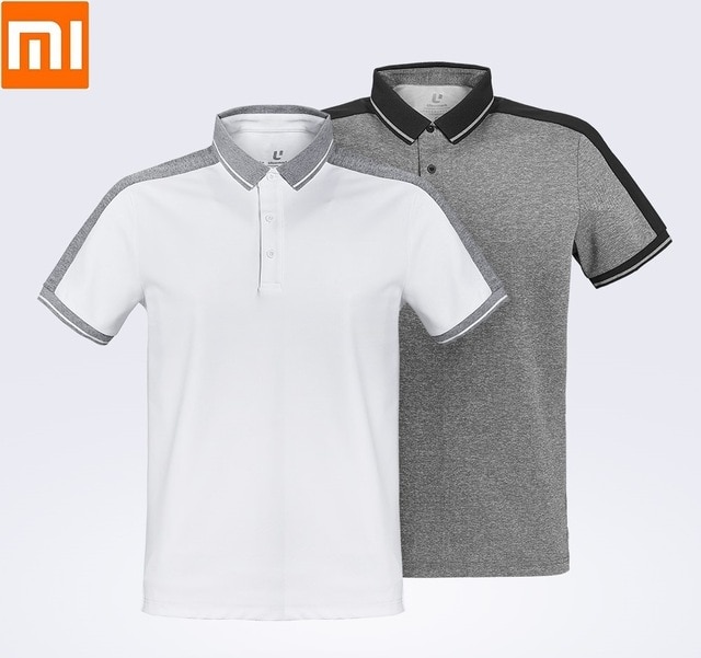 Xiaomi Shirts Male function stitching Polo Short Sleeve Casual Breathable lapel Clothes for man