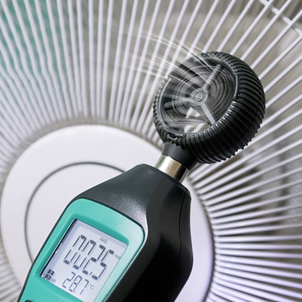 3 In 1 Anemometer Digital Thermometer Wind Chill Tester 5 Switchable Wind Speed Unit Wind Speed Meter Air Velocity Windmeter